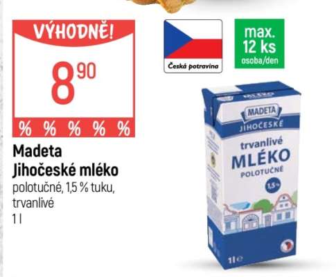 MADETA Jihočeské mléko