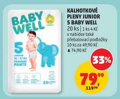 KALHOTKOVÉ PLENY JUNIOR 5 BABY WELL