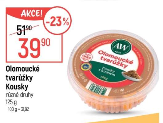 Olomoucké tvarůžky kousky