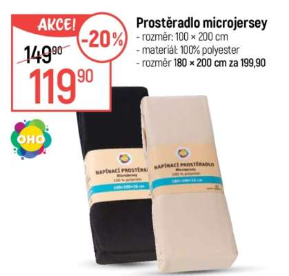Prostěradlo microjersey