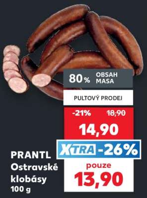 PRANTL Ostravské klobásy 100 g