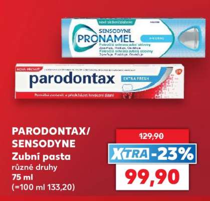 PARODONTAX/ SENSODYNE Zubní pasta