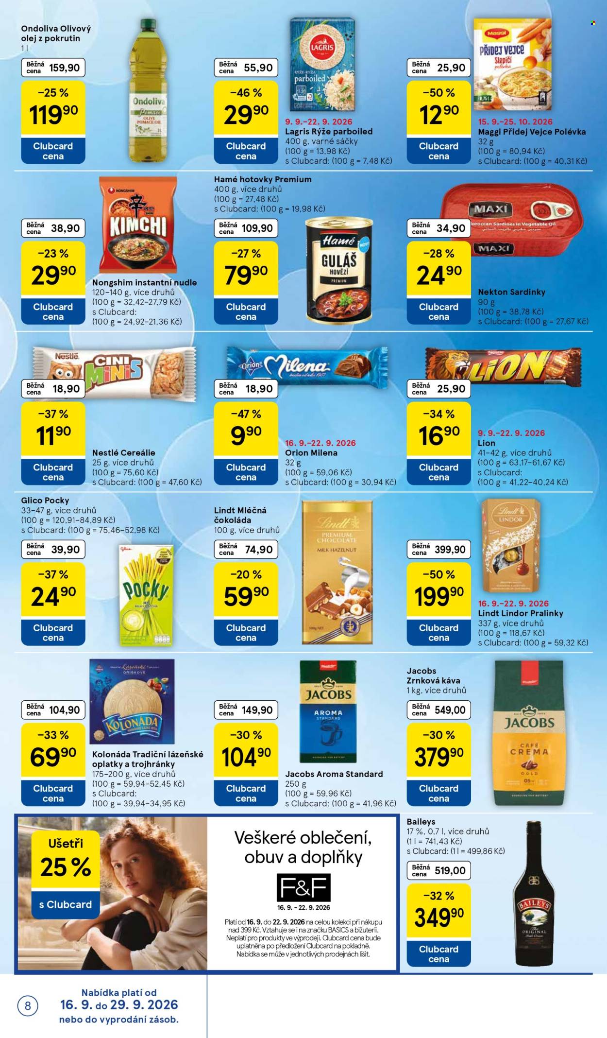 Leták TESCO - 16. 9. 2026 - 22. 9. 2026. Strana 8