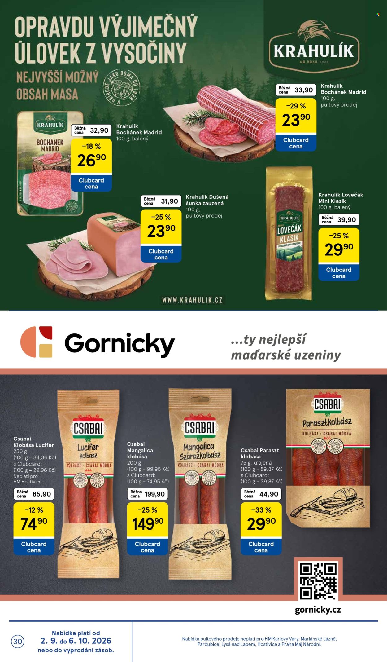 Leták TESCO - 16. 9. 2026 - 22. 9. 2026. Strana 30