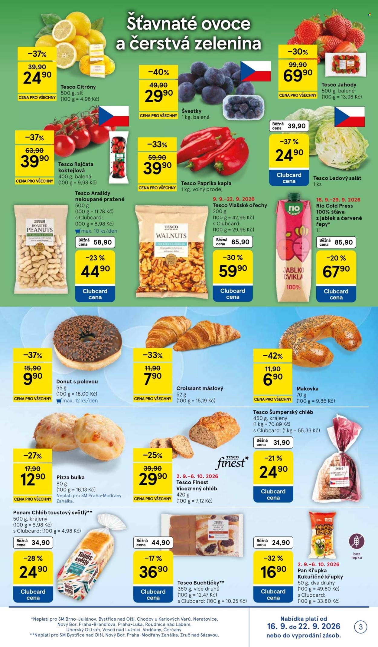 Leták TESCO supermarket - 16. 9. 2026 - 22. 9. 2026. Strana 3
