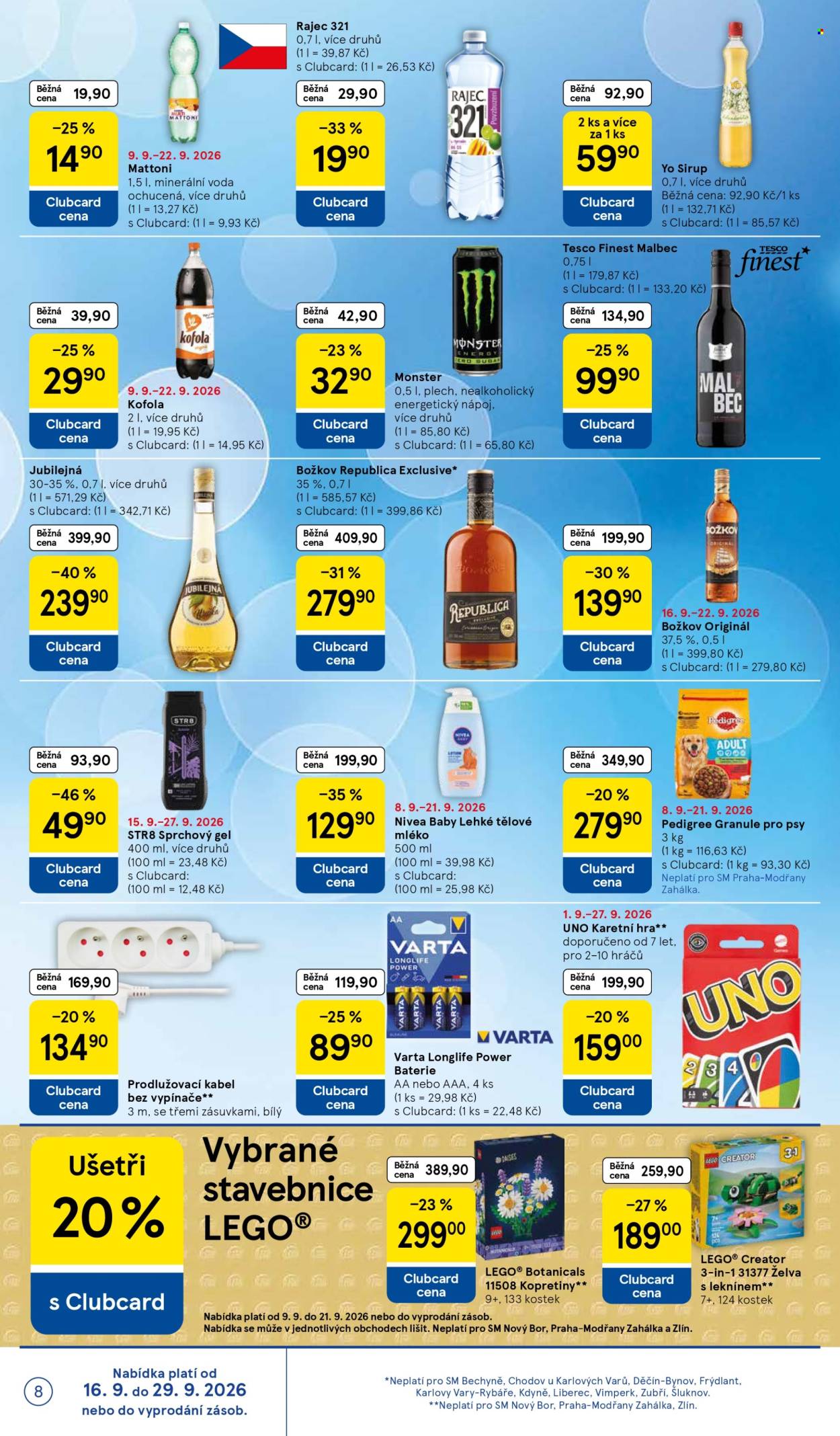 Leták TESCO supermarket - 16. 9. 2026 - 22. 9. 2026. Strana 8