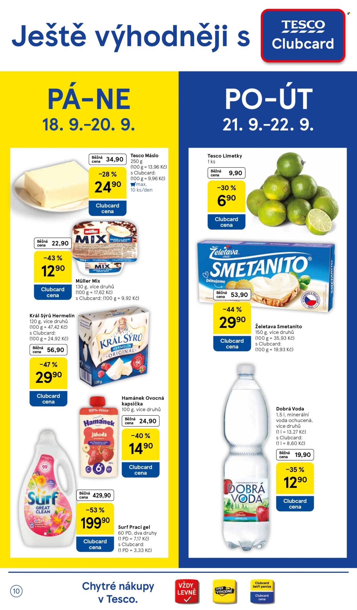 Leták TESCO supermarket - 16. 9. 2026 - 22. 9. 2026. Strana 10