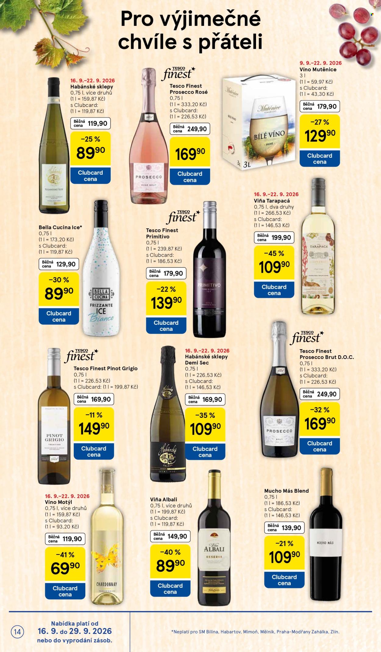 Leták TESCO supermarket - 16. 9. 2026 - 22. 9. 2026. Strana 14