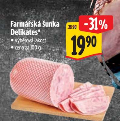 Farmářská šunka Delikates*