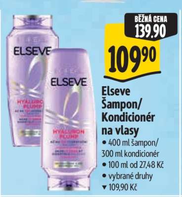 Elseve Šampon, Kondicionér na vlasy