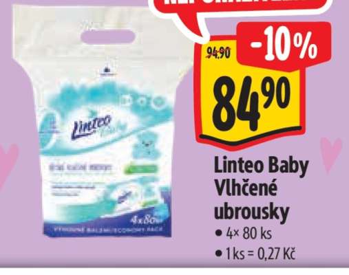 Linteo Baby Vlhčené ubrousky