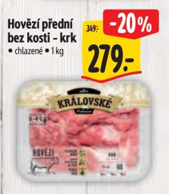 Hovězí přední bez kosti – krk