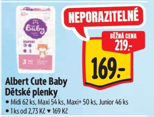 Albert Cute Baby Dětské plenky