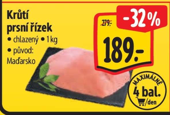 Krůtí prsní řízek