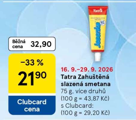 Tatra Zahuštěná slazená smetana