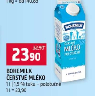 Bohemilk Čerstvé mléko