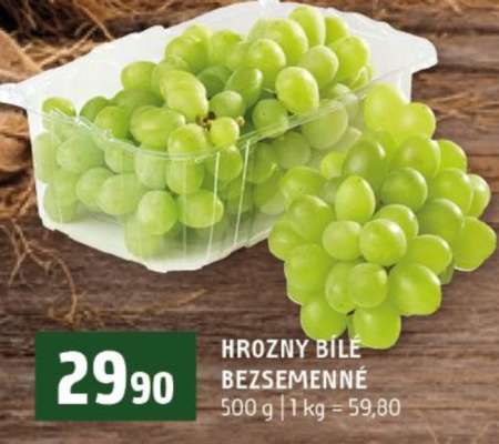 Hrozny bílé bezsemenné