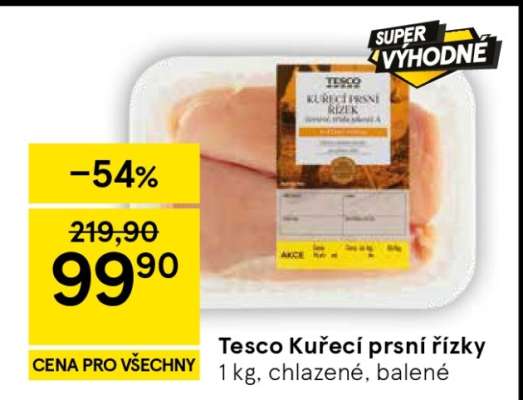 Tesco Kuřecí prsní řízky