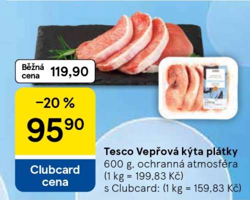 Tesco Vepřová kýta plátky