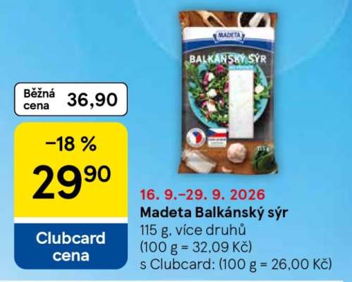 Madeta Balkánský sýr
