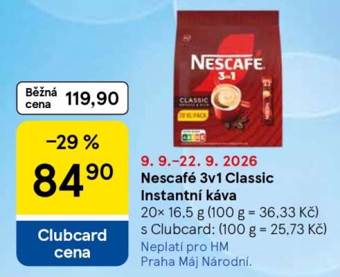 Nescafé 3v1 Classic Instantní káva