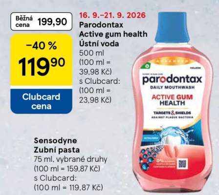 Parodontax Active gum health Ústní voda