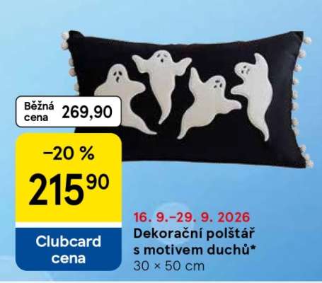 Dekorační polštář s motivem duchů