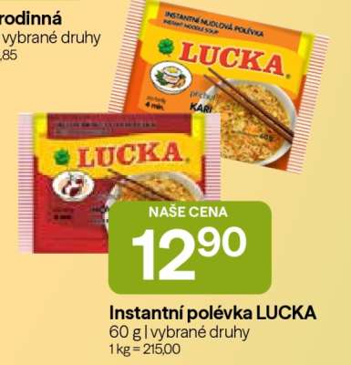 Instantní polévka Lucka