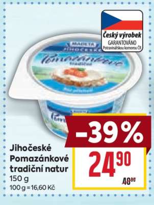 Jihočeské Pomazánkové tradiční natur