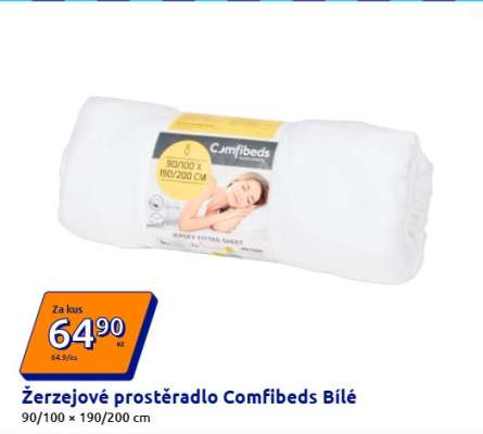 Žerzejové prostěradlo Comfibeds Bílé