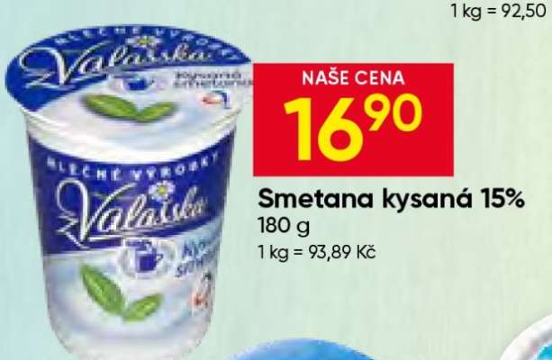 Smetana kysaná 15%