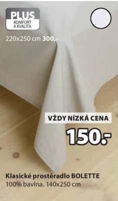 Klasické prostěradlo BOLETTE