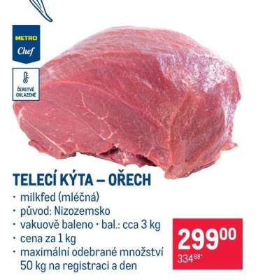 Telecí kýta – ořech