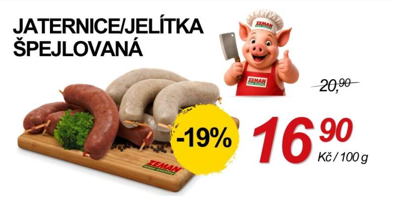 Jaternice/ Jelítka špejlovaná