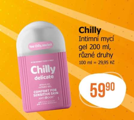 Chilly intimní mycí gel