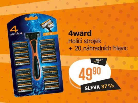 4ward Holicí strojek + 20 náhradních hlavic