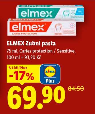 Elmex zubní pasta