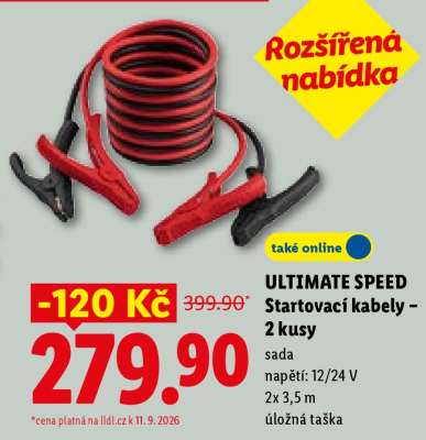 ULTIMATE SPEED Startovací kabely – 2 kusy