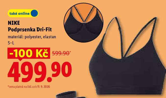 NIKE Podprsenka Dri-Fit