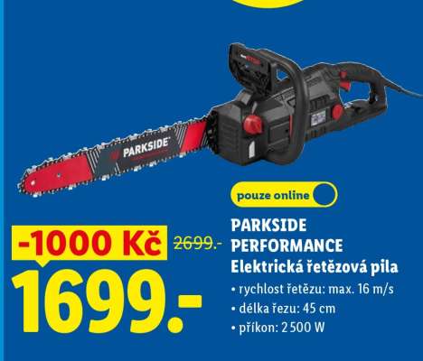 PARKSIDE PERFORMANCE Elektrická řetězová pila