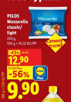 PILOS MOZZARELLA CLASSIC LIGHT