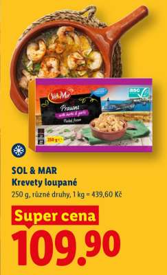 SOL&MAR Krevety loupané