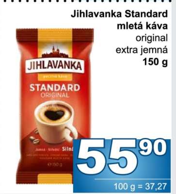 Jihlavanka Standard mletá káva