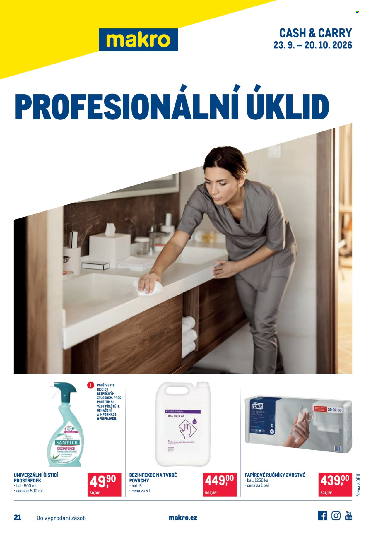 Leták MAKRO - 23. 9. 2026 - 20. 10. 2026. Strana 1