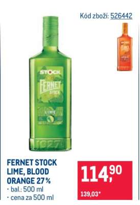 FERNET STOCK LIME, BLOOD ORANGE 27%