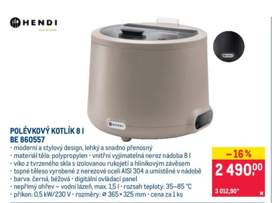 POLÉVKOVÝ KOTLÍK 8 l